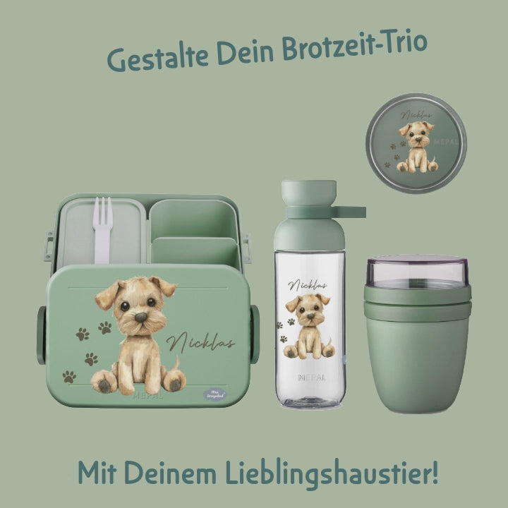 3er-Set Bento Brotbox Mepal in Nordic Sage – Traktor Bauernhof